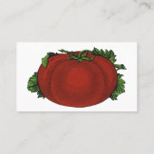 Carte De Visite Aliments Anciens, Tomate Mûre, Légumes et Fruits (Dos)