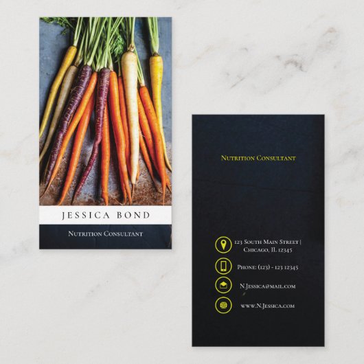 Carte De Visite Aliments et nutrition (Devant / Derrière)