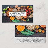 Carte De Visite Aliments frais sur table (Devant / Derrière)