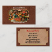 Carte De Visite Aliments - Légumes - Indianapolis Market 1908 (Devant / Derrière)