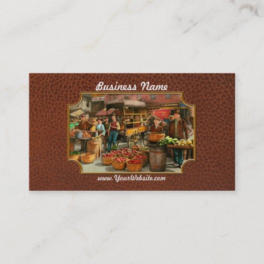 Carte De Visite Aliments - Légumes - Indianapolis Market 1908 (Devant)