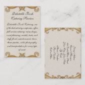 Carte De Visite Aliments sélectionnables (Devant / Derrière)