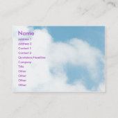 Carte De Visite ALINÉA - modèle (Dos)