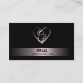 Carte De Visite Allaitement Bronze Noir (Devant)