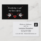 Carte De Visite Allaiter est un Gift-2 (Devant / Derrière)