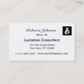 Carte De Visite Allaiter est un Gift-2 (Dos)