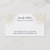 Carte De Visite Allant patina or longues cils yeux de maquillage (Dos)