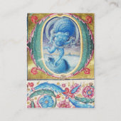 CARTE DE VISITE ALLÉGATION DU MONOGRAMME FLORAL ANTIQUE VENT (Dos)