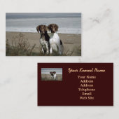 Carte de visite allemand d'éleveur d'indicateur (Devant / Derrière)