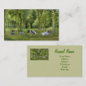 Carte de visite allemand d'éleveur d'indicateur (Devant / Derrière)