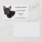 Carte De Visite Allemand Shepard (Devant / Derrière)