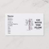 Carte De Visite Aller Avec Le Flux (Système Circulatoire) (Devant)