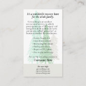 Carte De Visite Aller Geocaching Trail Card Avec Informations Pour (Dos)