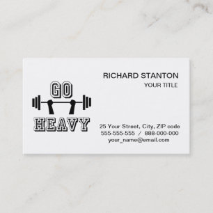 Carte De Visite Aller lourd