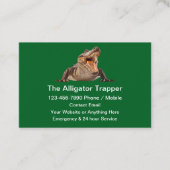 Carte De Visite Alligator Animal Trapper Theme (Devant)