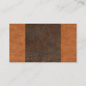 Carte De Visite Alligator Brown Masquer Carmel Administrateur en c (Dos)