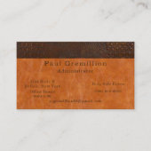 Carte De Visite Alligator Brown Masquer Carmel Administrateur en c (Devant)