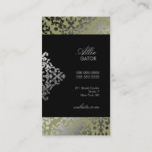 Carte De Visite Alligator de damassé de l'éblouissement 311 (Dos)