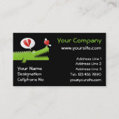 Carte De Visite Alligator en amour (Devant)