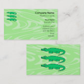 Carte De Visite Alligators (Devant / Derrière)