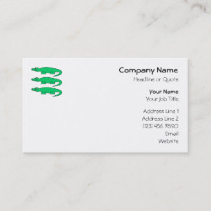 Carte De Visite Alligators