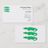 Carte De Visite Alligators (Devant / Derrière)
