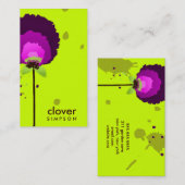 CARTE DE VISITE ALLIUM DE POURPLE 311-ALLURANT | FLUORESCENT, FLUO (Devant / Derrière)