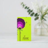 CARTE DE VISITE ALLIUM DE POURPLE 311-ALLURANT | FLUORESCENT, FLUO (Debout devant)