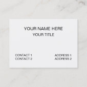 Carte De Visite Allium violet Floral (Dos)