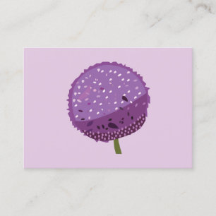 Carte De Visite Allium violet Floral