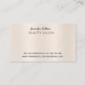 Carte De Visite Alluring perle moderne diamant lashes oeil de maqu (Dos)