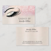 Carte De Visite Alluring perle moderne diamant lashes oeil de maqu (Devant / Derrière)