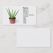 Carte De Visite Aloès Vera (Devant / Derrière)