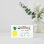 Carte De Visite Aloha Pineapple Thunder_Cove (Debout devant)
