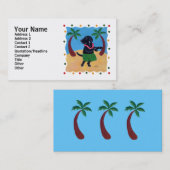 Carte De Visite Aloha points noirs de Labrador (Devant / Derrière)