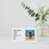 Carte De Visite Aloha points noirs de Labrador (Debout devant)