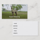 Carte De Visite Alpaca Shear (Devant / Derrière)