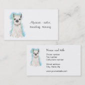 Carte De Visite Alpacas et Llama (Devant / Derrière)