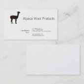 Carte De Visite Alpaga (Devant / Derrière)