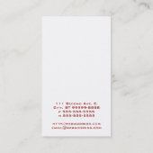 Carte De Visite Alpaga (Dos)