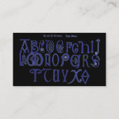 carte de visite alphabet du 9e siècle (Dos)