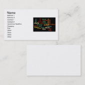 Carte De Visite Alphabet phonétique de l'OTAN (arrière - plan (Devant / Derrière)