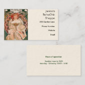 Carte De Visite Alphonse Mucha Peinture (Devant / Derrière)