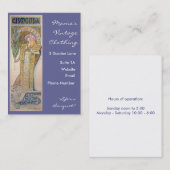 Carte De Visite Alphonse Mucha - Sarah Bernhard Peinture (Devant / Derrière)