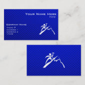 Carte De Visite Alpinisme bleu (Devant / Derrière)