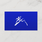 Carte De Visite Alpinisme bleu (Dos)