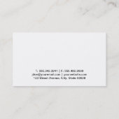 Carte De Visite Alpiniste (Dos)