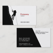 Carte de visite alpiniste (Devant / Derrière)