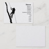 Carte de visite alpiniste (Devant / Derrière)