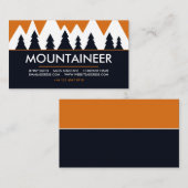 Carte De Visite Alpiniste, Randonnée et Escalade, Aventure (Devant / Derrière)